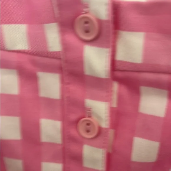 Mod Cloth x Hello Kitty Pink Checkered Dress with Bow NWT - Picture 3 of 8